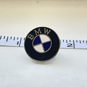 BMW Vintage Metal Lapel Hat Tie Pin Badge Silver Color